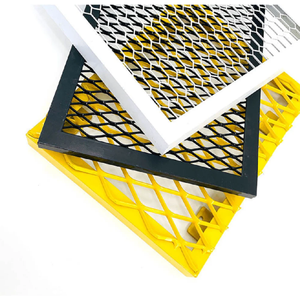 Tôle métallique perforée à mailles élargies en acier galvanisé pour grille, clôture, passerelle, panneau de protection et construction - Product Image 1