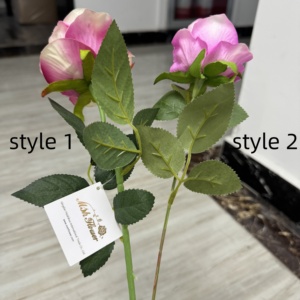 M150 <span class=keywords><strong>St</strong></span> regalo di san valentino Flores fiore artificiale materiale velluto fiori di rosa Rose di plastica fiori artificiali di seta - Product Image 5
