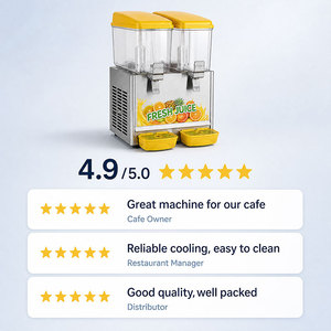 Machine à boissons froides commerciale 16L, distributeur de jus, machine à slush, réservoir unique en acier inoxydable 304 pour café - Product Image 2
