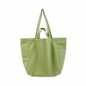 Sac fourre-tout en toile blanche personnalisé avec logo imprimé, grande taille, avec poche et fermeture éclair - Product Image 6