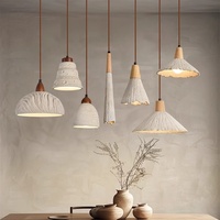 Vente chaude Wabi-sabi Style Béton Ciment Pendentif Lumière E27 Travertin Pendentif Lampe Intérieur Lumières Pour Salle À Manger Restaurant