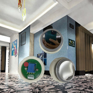 Botón de Elevador RISE Ot, Redondo, de Acero Inoxidable, Diseño Tradicional A4J43675 - Product Image 3