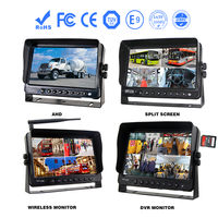 Monitor de 9 pulgadas AHD de alta resolución para coche, autobús, sistema de monitoreo de vista trasera, monitor para camión, remolque, pantalla de alta resolución para coche