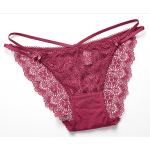 Women's <b>Sexy</b> Breathable Lace Push-Up <b>Bra</b> and Hipster Panty <b>Set</b> - Product Image 6