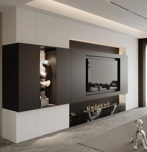 Armoire de luxe en acier inoxydable de haute qualité, hauteur réglable, 2 tiroirs, 2 compartiments, design moderne, <span class=keywords><strong>rangement</strong></span> pour salon - Product Image 1