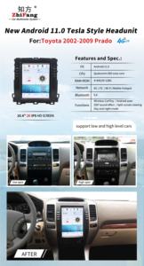 Android 13.0 Quad Core Car DVD Player pour Lexus GX470 pour Toyota Land Cruiser Prado 120 Car Stereo Radio 8/128 - Product Image 6