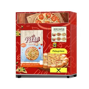 110-220V 50/60HZ Mesin Penjual Pizza Memasak dengan Oven Inframerah Penggunaan Luar Ruangan