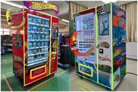 Distributeur automatique de cartes à collectionner Pokémon avec écran tactile SDK, intégration cloud, garantie 1 an, capacité de 900 à 1200 cartes, accepte pièces/billets/cartes de crédit/cartes.