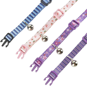 Collar de Seguridad para Mascotas NiBao de Liberación Rápida, Personalizable con Logotipo, de Nailon, Ajustable, Bonito y Seguro para Gatos - Product Image 3