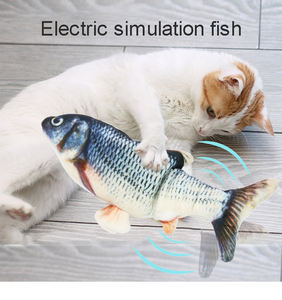 Özel gerçekçi çevre dostu PU elektrikli Wiggling balık oyuncak Modern Flopping hareketli kediler köpekler için interaktif cattoy <span class=keywords><strong>Pet</strong></span> oyuncak - Product Image 4