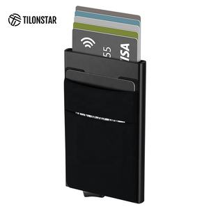 TILONSTAR TVC106 Tarjetero de Aluminio Delgado para Hombre, con Protección RFID, Anti-robo, para Tarjetas de Crédito - Product Image 1