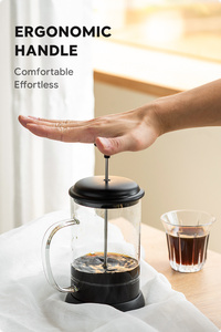 Belr OEM Service 600/800/1000ml High Borosilicate Glass French Coffee Maker/coffee Press/ Tea Pot DIY All Kind Of Coffee Type