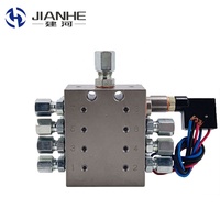 Distributeur de graisse 2-20 voies avec interrupteur d'alarme et interrupteur de proximité, structure de pompe à piston quantitative entièrement modulaire