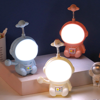 Bunte LED Creative Cartoon wiederauf ladbare Augenschutz Tisch lampe LED Lese-und Lern lampe Kleines Schlafzimmer Nachtlicht