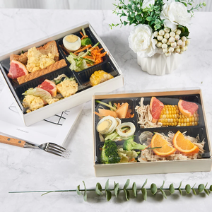 Boîte à lunch à <span class=keywords><strong>arc</strong></span> pliable portable facile à nettoyer avec couvercle Boîte à bento jetable - Product Image 6