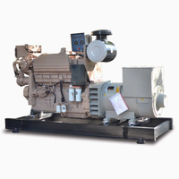 Grupo Electrógeno Diésel Marino con Motor Marino de 50 kVA-180 kVA, 30 kW-125 kW, Generador para Barcos