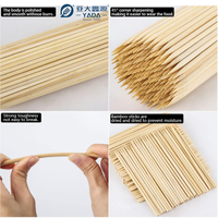 Brochettes de kebab en bois rondes jetables de haute qualité Yada 3.0x180mm bâtons de barbecue outils de barbecue pour une utilisation automatique de la Machine