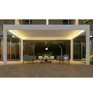 Usine patio automatique raisin gazebo extérieur <span class=keywords><strong>tente</strong></span> de jardin pergola <span class=keywords><strong>motorisée</strong></span> en aluminium - Product Image 1