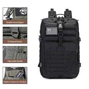 Túi thể thao, tập gym, crossfit, chiến thuật chống nước tùy chỉnh 900D 50L, dùng cho ngoài trời, săn bắn, đi bộ đường dài, cắm trại - Product Image 2