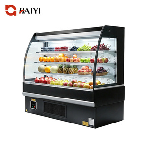 Réfrigérateur commercial multi-portes vitrées avec étagères réglables et éclairage LED, vitrine ouverte verticale pour supermarché - Product Image 1