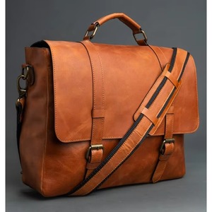 6515 Nouvelle mallette pour ordinateur portable rétro marron classique personnalisée - Product Image 2