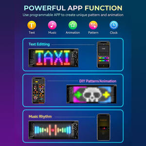 หน้าจอแสดงผลติดรถยนต์ <span class=keywords><strong>LED</strong></span> ตาปีศาจรถบรรทุก สามารถควบคุมการเล่นเนื้อหาผ่านแอปไร้สายได้ - Product Image 5