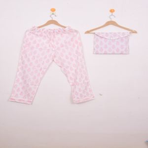 Conjunto de Pijama de Algodón con Pantalón Largo - Ropa de Dormir de Algodón, Ropa de Dormir y de Estar por Casa de Verano Estilo Bohemio para Mujer, Regalo - Product Image 3