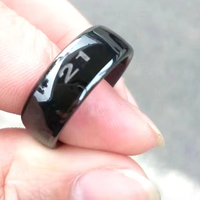 Bague Intelligente Étanche RFID NFC EM4305 13.56MHz pour Paiement, avec Mini-Tag pour Cartes de Membre d'Hôtel et Cartes Professionnelles
