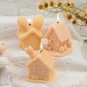 Exquisite Mushroom Egg <strong>House</strong> Silicone Candle Mold Rabbit Flower <strong>House</strong> Resin Soap Mold for Candle Making Easter Art Decoration - Product Image 3
