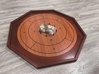 Jeu de société classique Crokinole de 27 pouces, jeu de table canadien pour deux joueurs, jeu de dextérité Krokinole pour les familles et les amis