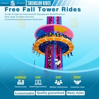 Tour de chute libre pour parc d'attractions, capacité 12/16 personnes, couleur personnalisable, à vendre en Chine