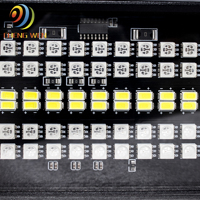 Éclairage de scène LED stroboscopique RGB 1296, barre de faisceau flash LED atomique avec lumières RGB contrôlées par DMX512