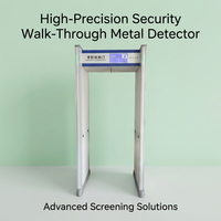 KMS Walk Through metaaldetector beveiligingspoort Multi Zone Detection LCD-display IP65 voor luchthaven, treinstation, school