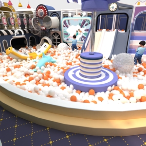 Castillo Inflable Temático Espacial Grande, Parque Infantil Interior de Plástico - Product Image 5