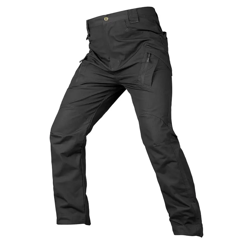 Pantaloni lunghi neri scozzesi da caccia tattici da uomo con logo personalizzato più economici