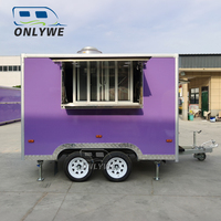 Onlywe Camion de restauration mobile entièrement équipé, camions de restauration rapide personnalisés d'occasion, remorque de concession à prix abordable