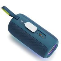 Haut-parleur Subwoofer en Plastique Étanche Haute Puissance 5.3 pour Éclairage RGB V5.3 Audio Bidirectionnel Alimenté par Batterie 3600mAh Suspendu
