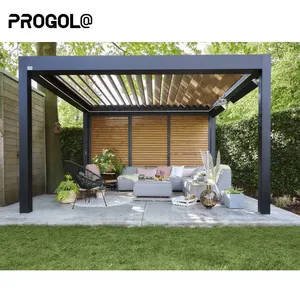 Remote Control High Quality Outdoor Aluminium Louvered Roof Garden Arches Arbours Pergolas Aluminum Pergola