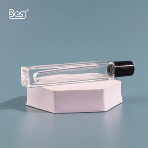 10ml carré <span class=keywords><strong>verre</strong></span> clair rouleau sur bouteille avec rouleau en métal pour huile essentielle parfum huile yeux sérum taches foncées <span class=keywords><strong>correcteur</strong></span> conteneur - Product Image 6