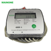 Compteur de chaleur ultrasonique MAINONE DN15-DN15 avec nouveau design IP68, M-BUS, compteur de refroidissement BTU, certifié CE/MID/CPA/ISO, prend en charge l'OEM