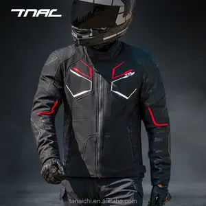 TNAC jaket motor Anti air empat musim, kasual tahan jatuh tahan aus melindungi sepeda motor pakaian bersepeda