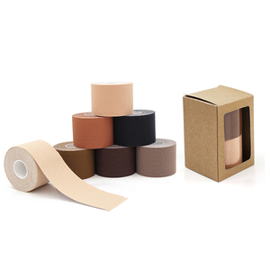 2rolls 5cm breathable Breast Lift Tape Athletic Tape Reusable Adhesive Bra Boob tape with kraft box