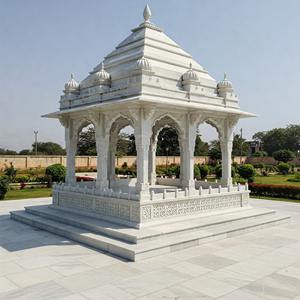 Gazebo de Mármol Tallado a Mano con Diseño de Casa de Campo para Villa, Jardín de Lago, Hotel, Arquitectura de Patio - Product Image 5