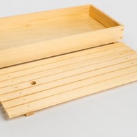 Professionelles Holz-Sushi- & Tempura-Tablett mit Abnehmbarem Unterteil Japanischer Servierteller mit Individuellem Logo Lebensmittelbehälter