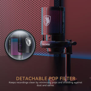 SADES ME6S - Paquete Profesional de Tarjeta de Sonido Eq, Auriculares, Altavoces, Micrófonos USB para Juegos de PC con Soporte - Product Image 4