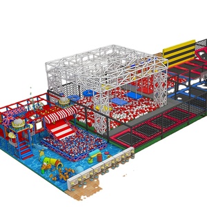 Terrain de jeux d'intérieur personnalisé, cordes d'escalade pour trampoline, enfants, adulte <span class=keywords><strong>Ninja</strong></span>, Course en promotion - Product Image 1