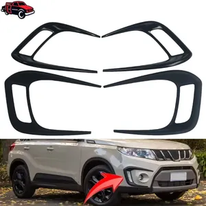 Cubierta Decorativa para Faros Antiniebla Delanteros, Tira Decorativa, Adorno para Cejas, Adhesivo Decorativo para <span class=keywords><strong>Suzuki</strong></span> <span class=keywords><strong>Vitara</strong></span> 2016 2017 2018 2019 2020 - Product Image 1