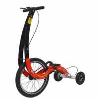 Vélo debout à trois roues de 20 pouces, conçu de manière unique, demi-vélo créatif de fitness, vélo freestyle