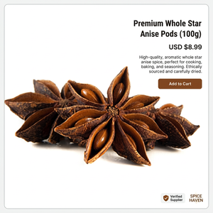 Anís estrellado indio fresco, vainas enteras secas, 100% puro, calidad premium, 24 meses de duración, para mercados mayoristas globales, uso comercial - Product Image 1