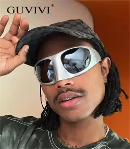 GUVIVI新品批发Y2K太阳镜时尚派对猫头鹰造型太阳镜定制logo UV400女式眼镜